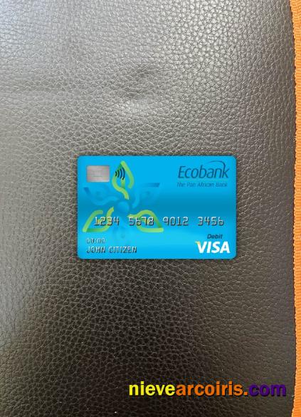 Cameroon Ecobank bank visa debit card photolook